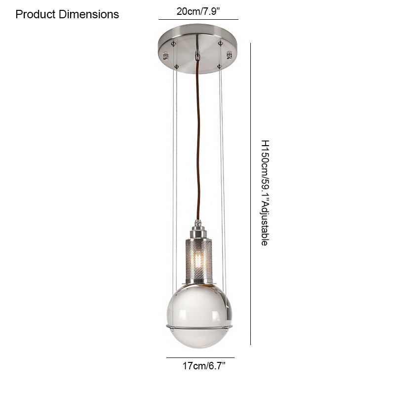 WOMO Single Crystal Globe Pendant Light-WM2139