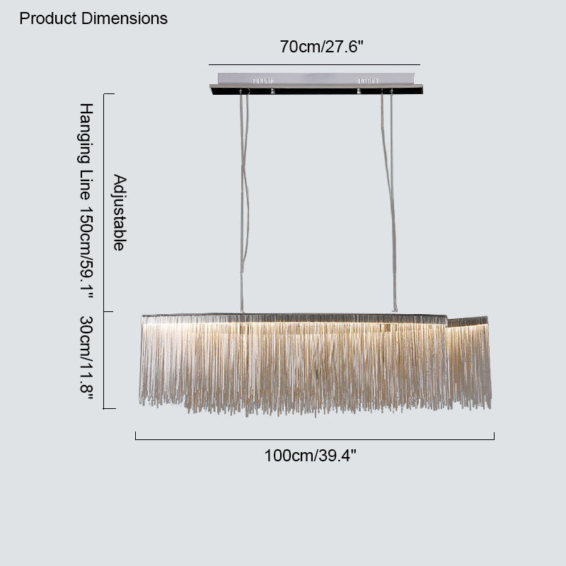 WOMO Fringe Round Chandelier-WM2062a