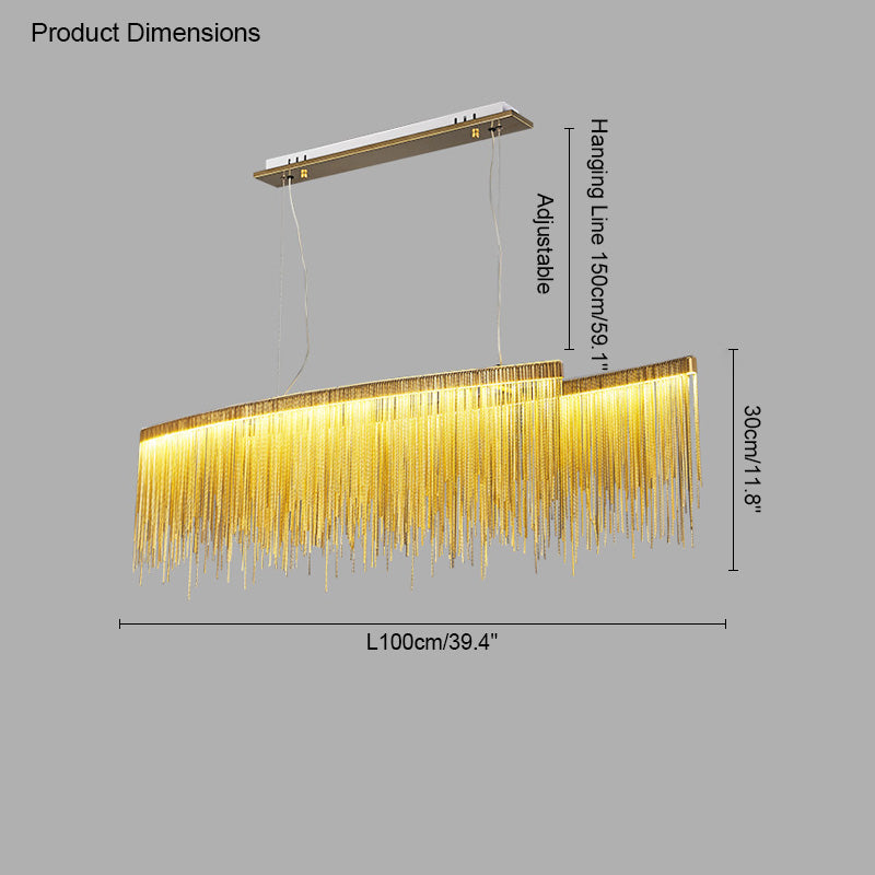 WOMO Fringe Round Chandelier-WM2062a