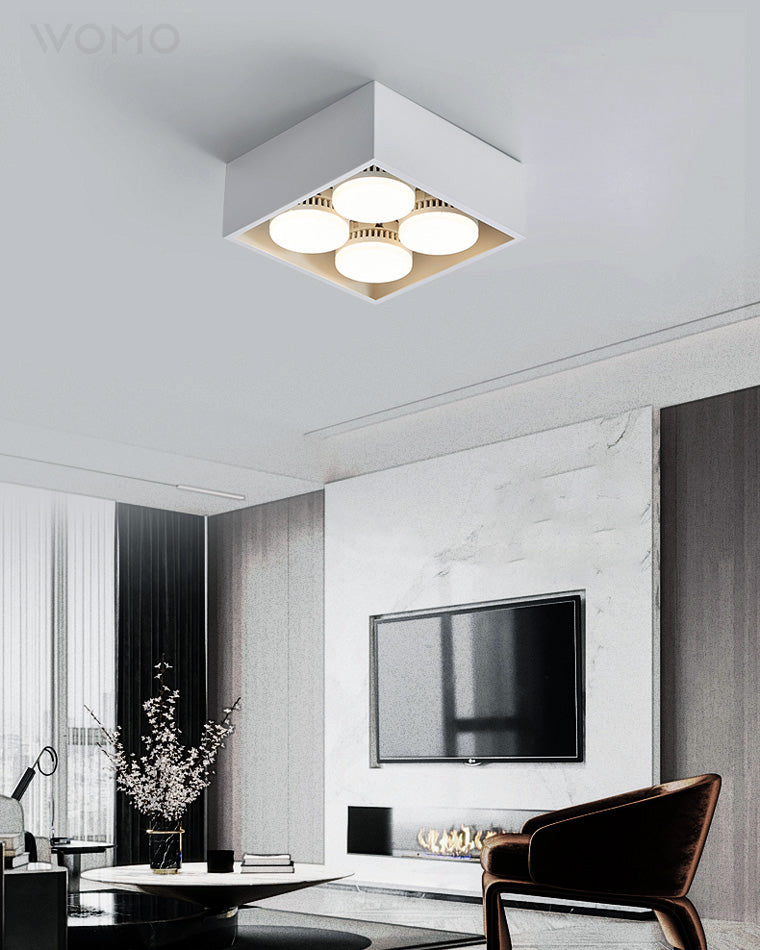WOMO Square Flush Mount Ceiling Light-WM1023
