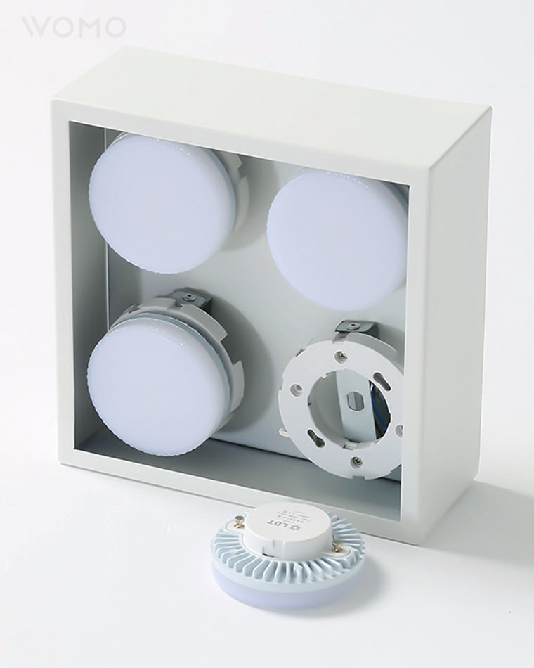 WOMO Square Flush Mount Ceiling Light-WM1023