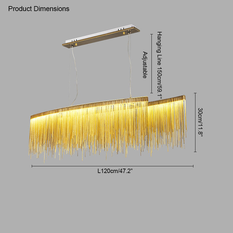 WOMO Fringe Round Chandelier-WM2062a