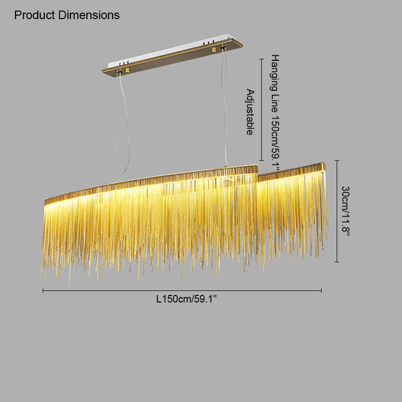 WOMO Fringe Round Chandelier-WM2062a