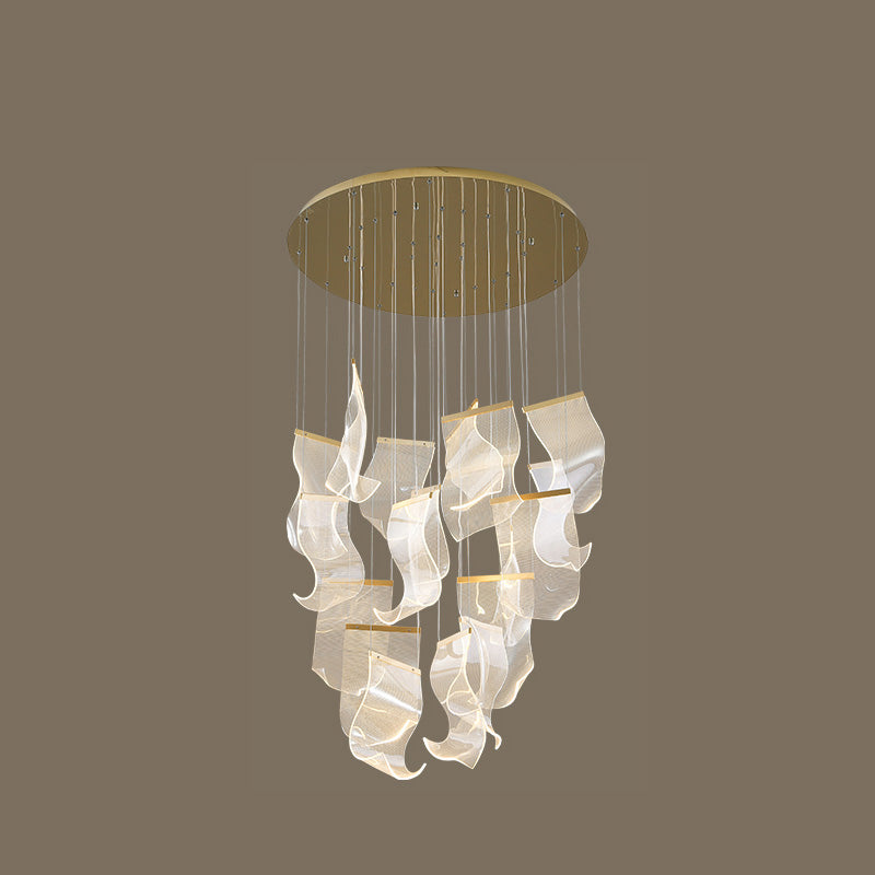 WOMO Breeze Dimmable Acrylic Chandelier-WM2158