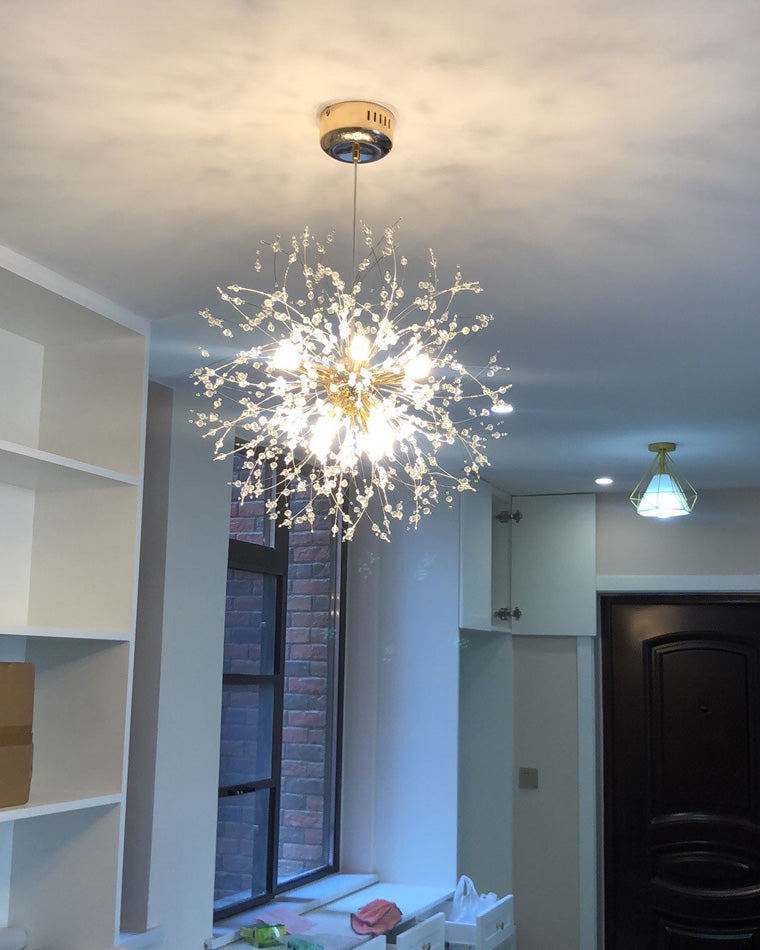 WOMO Dandelion Globe Crystal Chandelier-WM2004