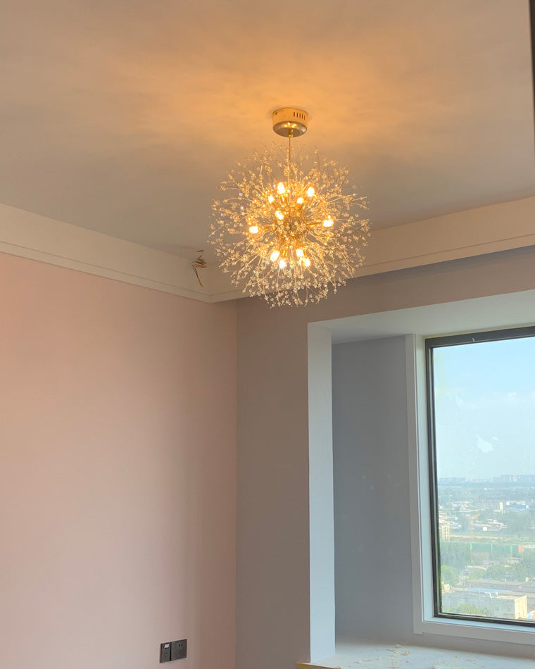 WOMO Dandelion Globe Crystal Chandelier-WM2004