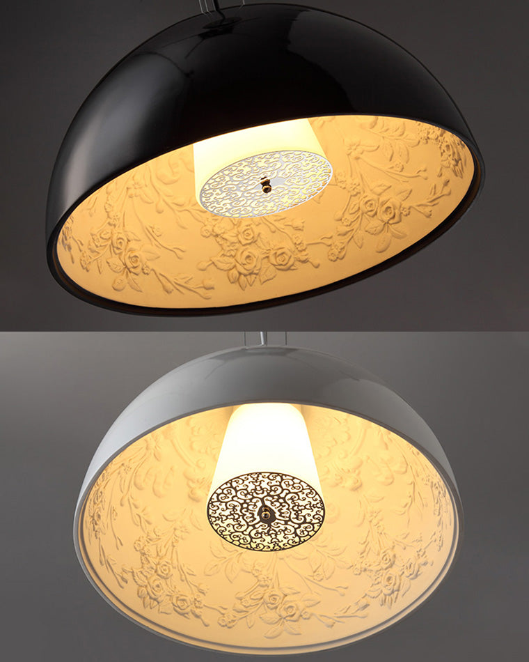 WOMO Embossed Dome Pendant Light-WM2047