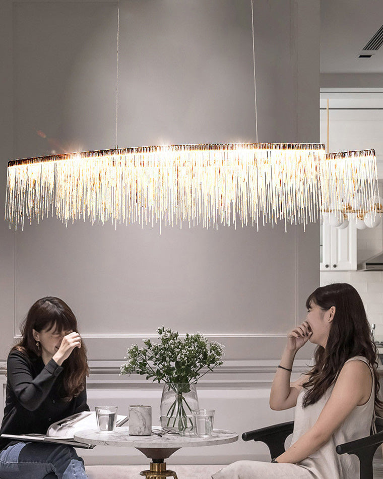 WOMO Fringe Round Chandelier-WM2062a