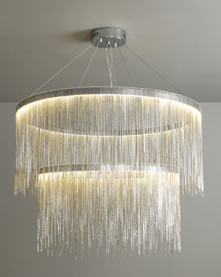 WOMO Fringe Round Chandelier-WM2062a