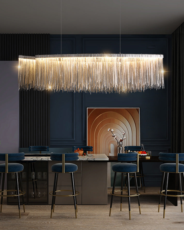 WOMO Fringe Round Chandelier-WM2062a