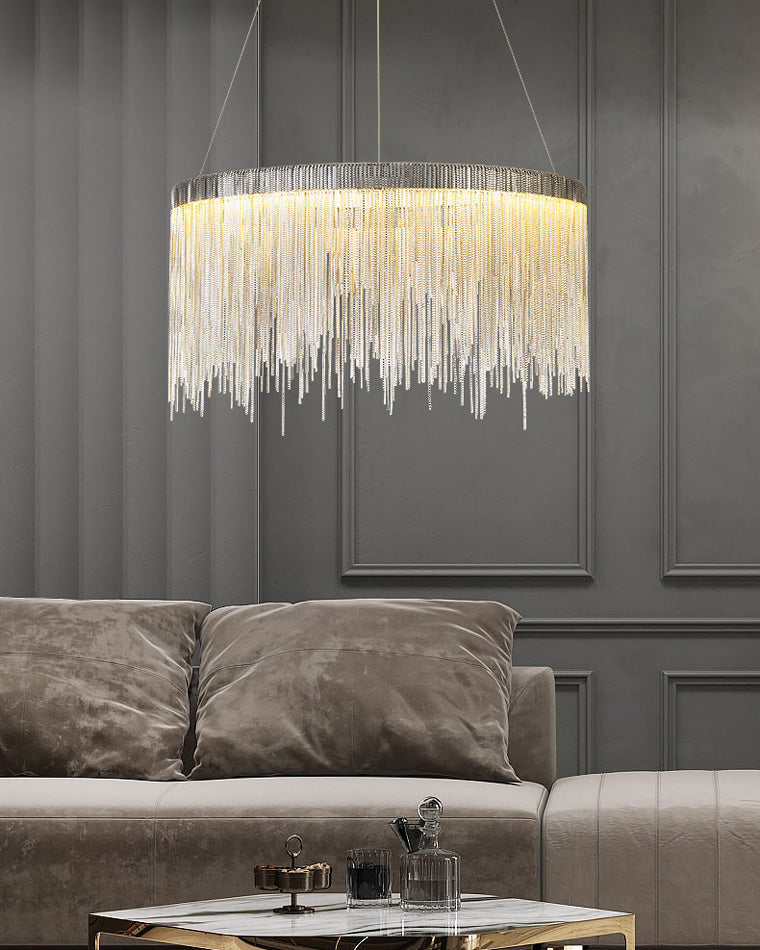 WOMO Fringe Round Chandelier-WM2062a