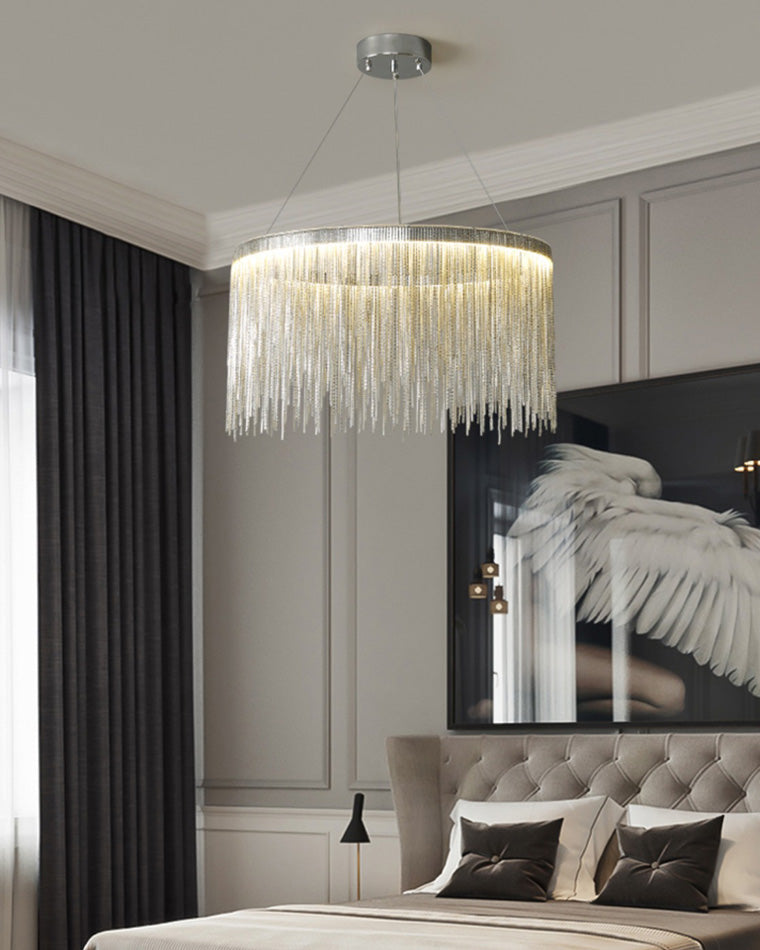 WOMO Fringe Round Chandelier-WM2062a