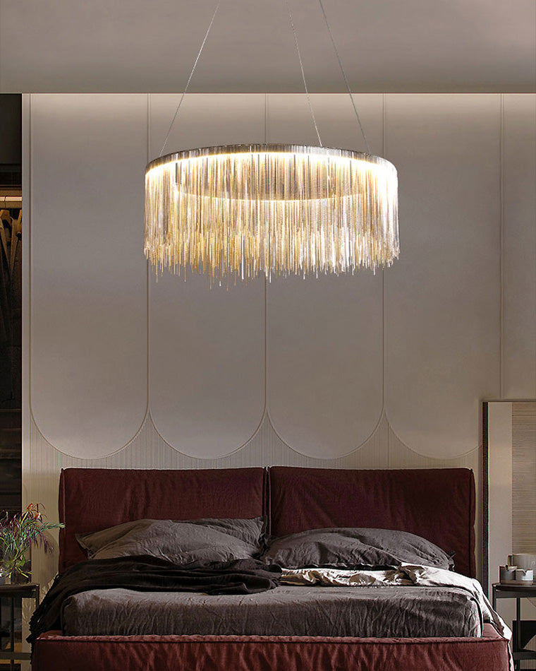 WOMO Fringe Round Chandelier-WM2062a