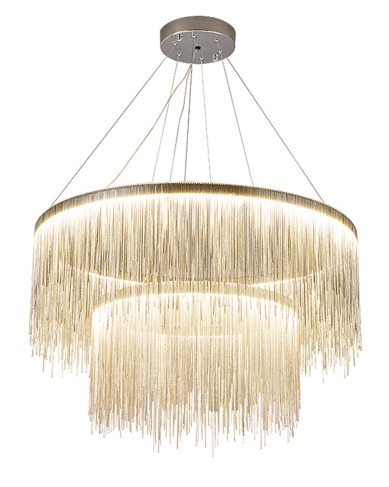WOMO Fringe Round Chandelier-WM2062a
