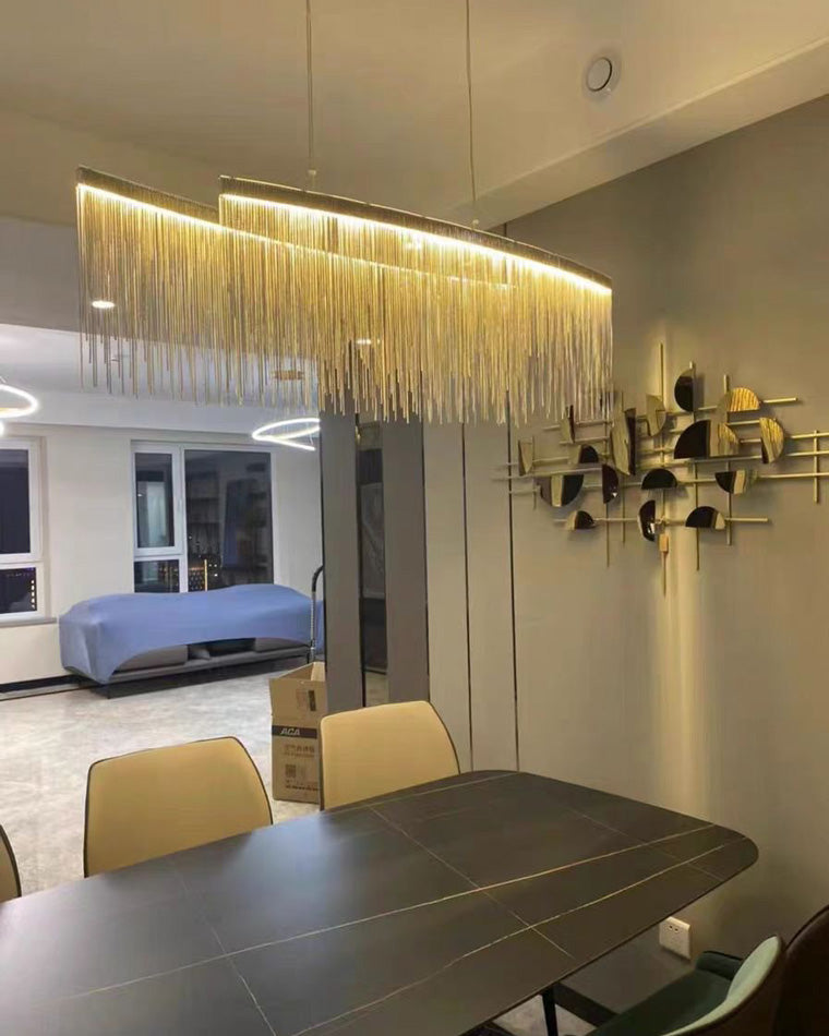 WOMO Fringe Round Chandelier-WM2062a