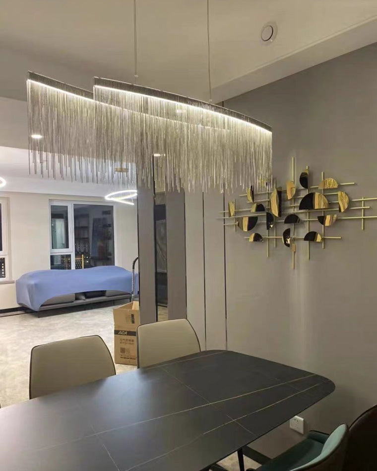 WOMO Fringe Round Chandelier-WM2062a