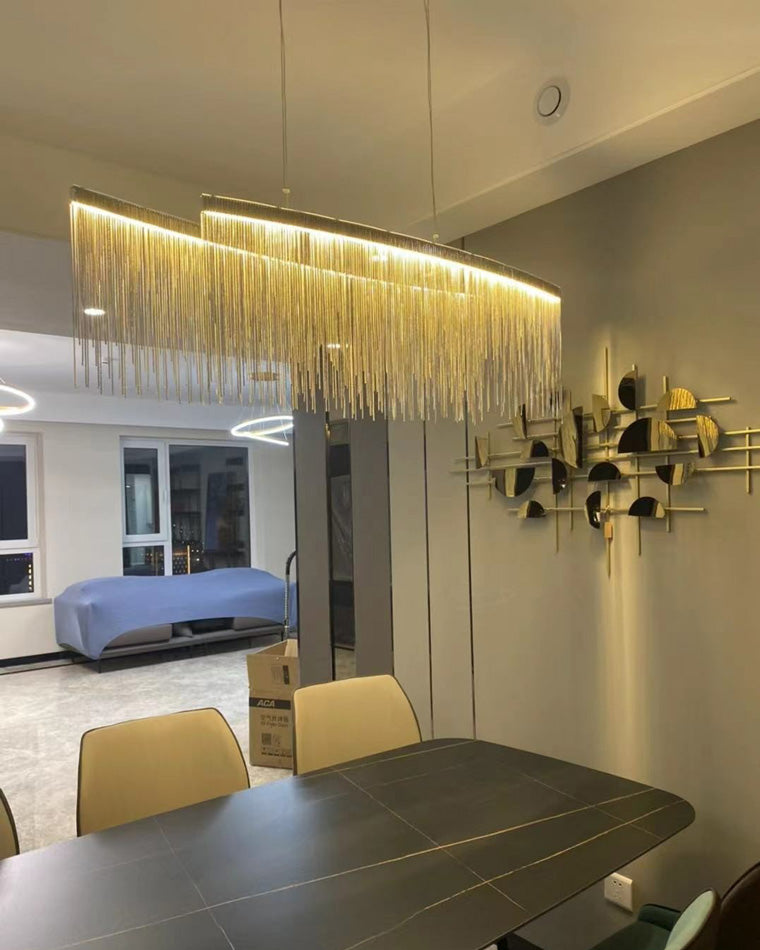WOMO Fringe Round Chandelier-WM2062a