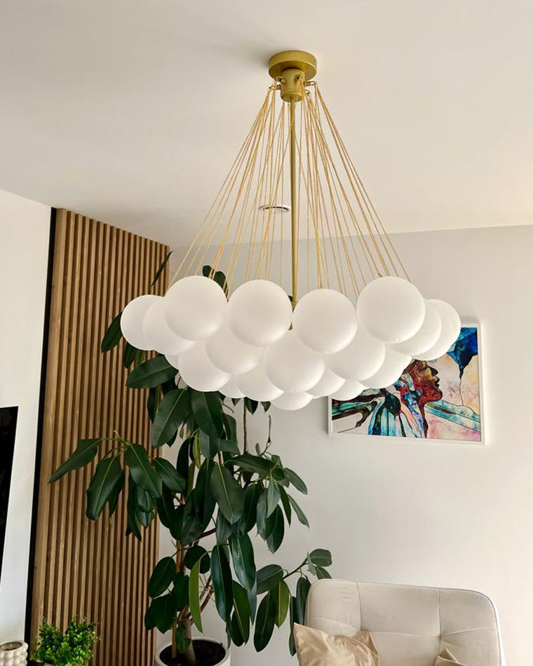 WOMO Frosted Glass Bubbles Chandelier-WM2068