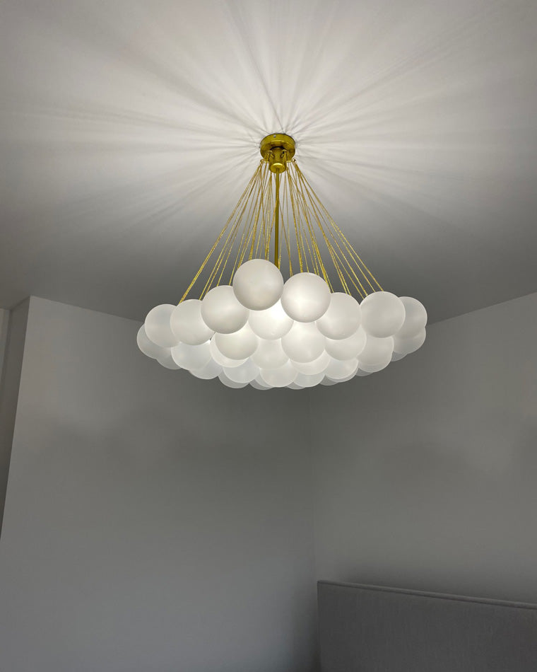 WOMO Frosted Glass Bubbles Chandelier-WM2068
