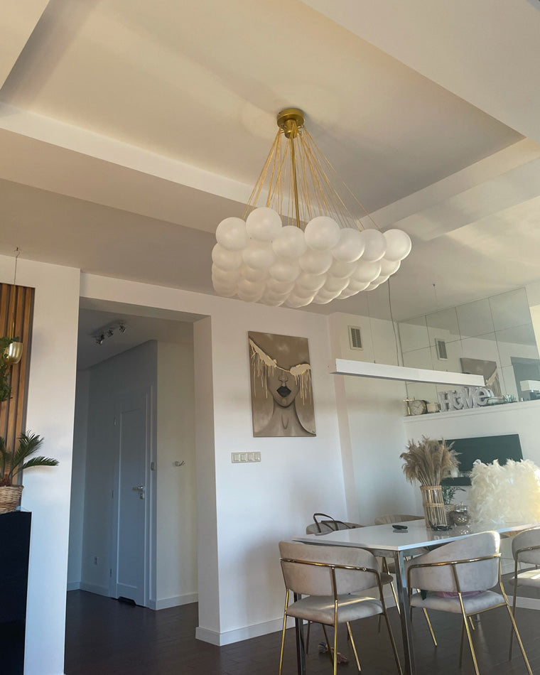 WOMO Frosted Glass Bubbles Chandelier-WM2068