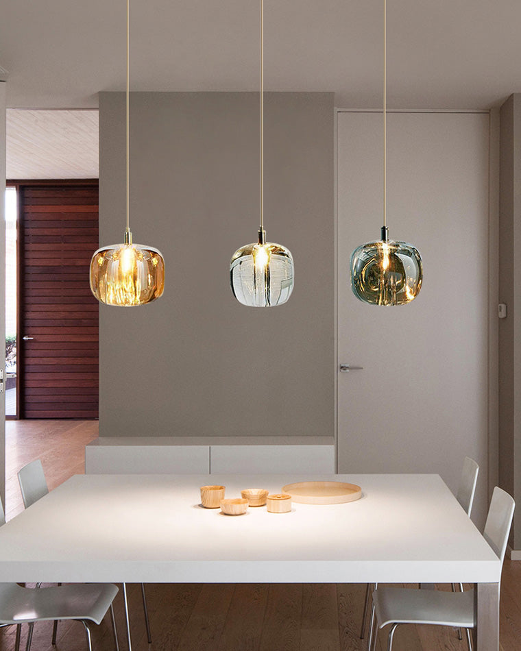 WOMO Colored Glass Multi Pendant Chandelier-WM2111
