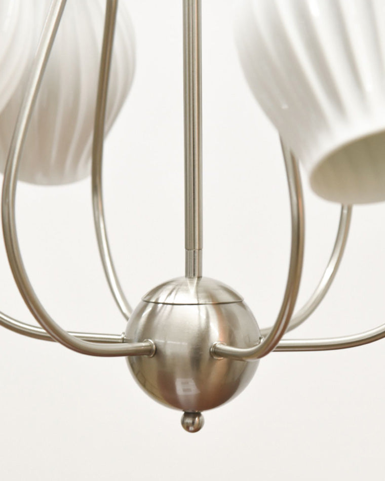 WOMO Fluted Ceramic shaded Chandelier-WM2121a