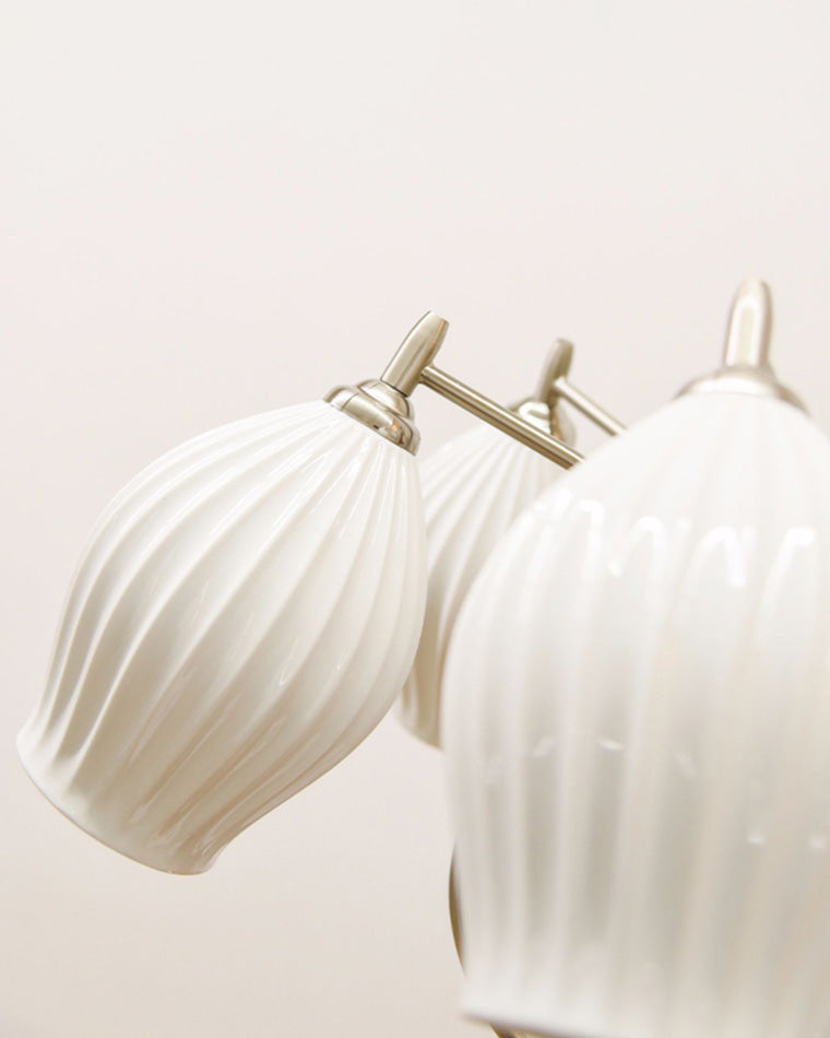 WOMO Fluted Ceramic shaded Chandelier-WM2121a