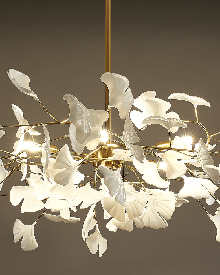 WOMO Ginkgo Leaf Chandelier-WM2205b