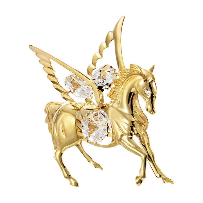 24K Gold/Silver Plated Pegasus with Swarovski Crystal