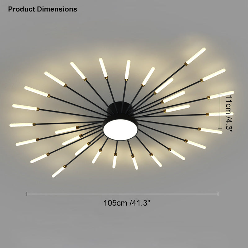 WOMO Fireworks Swirl Ceiling Light-WM1001