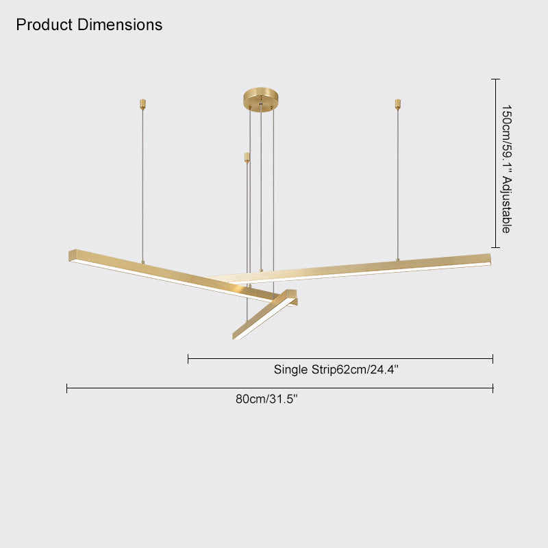 WOMO Multi Light Sticks LED Chandelier-WM2018