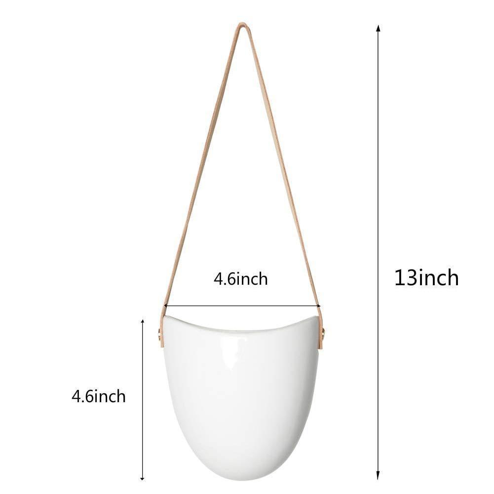 Catriona - Wall-hanging Ceramic Flower Pot (3 Sets) - Nordic Side - Modern Planters