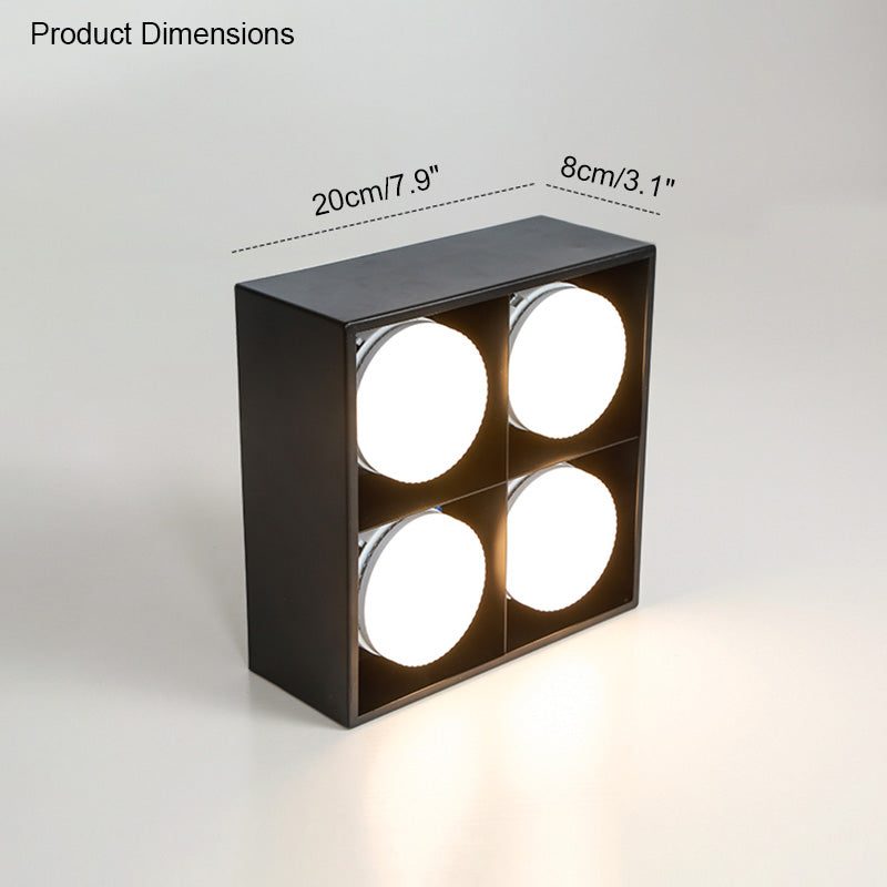 WOMO Square Flush Mount Ceiling Light-WM1023