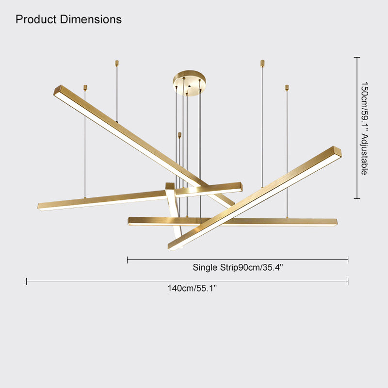 WOMO Multi Light Sticks LED Chandelier-WM2018