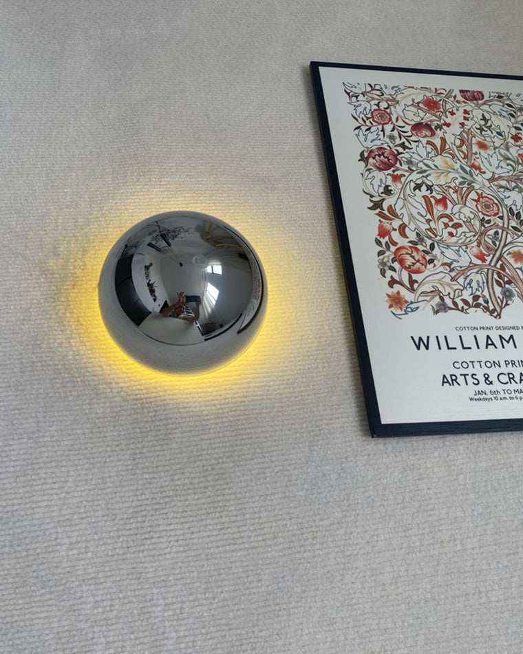 WOMO Eclipse Small Round Wall Sconce-WM6037