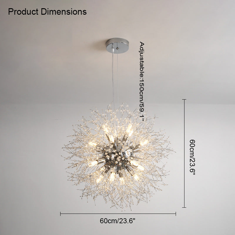 WOMO Dandelion Globe Crystal Chandelier-WM2004