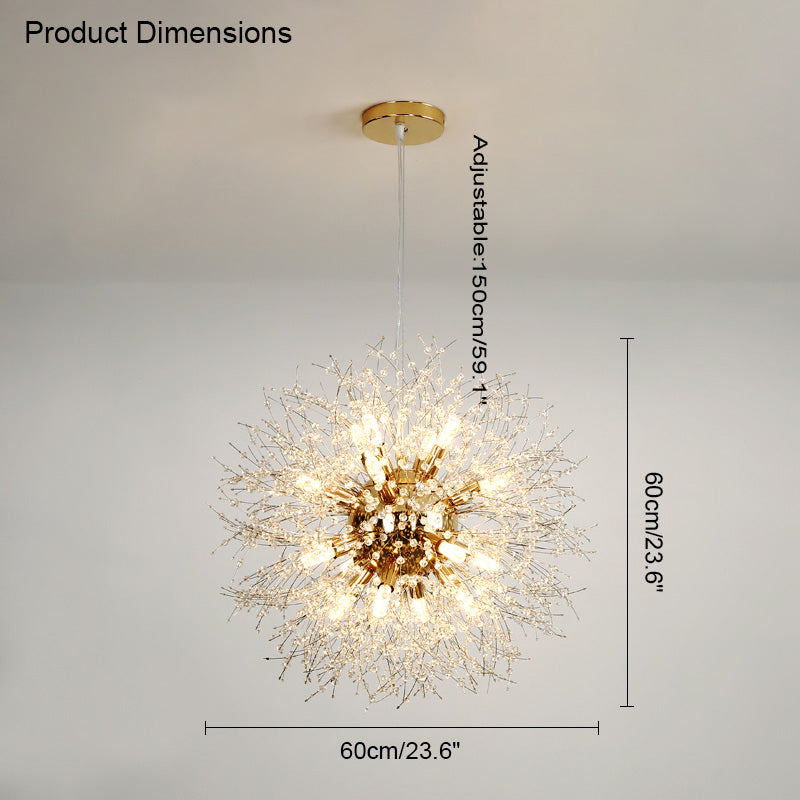 WOMO Dandelion Globe Crystal Chandelier-WM2004