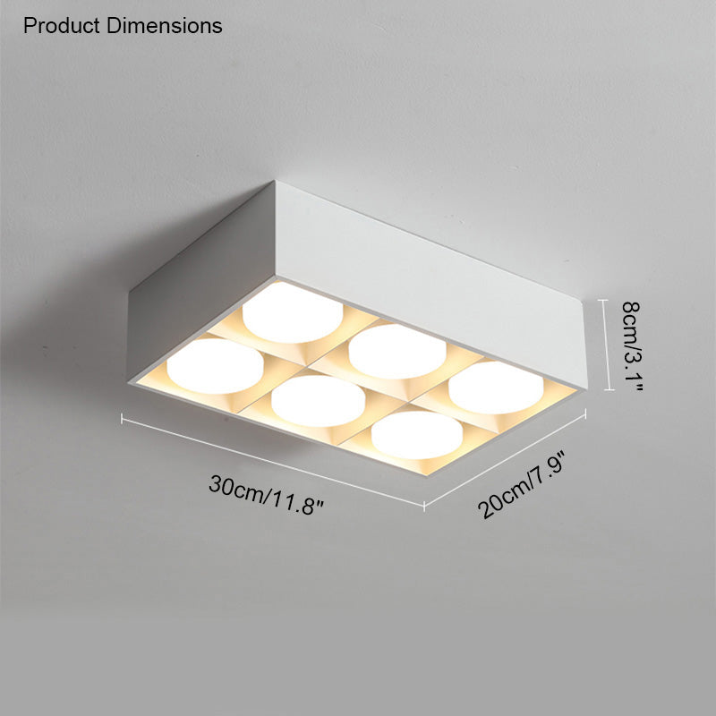 WOMO Square Flush Mount Ceiling Light-WM1023