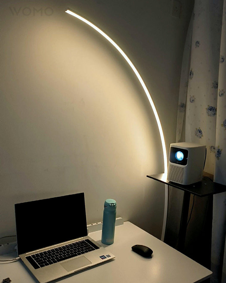 WOMO Crescent Arc LED Floor Lamp-WM7001