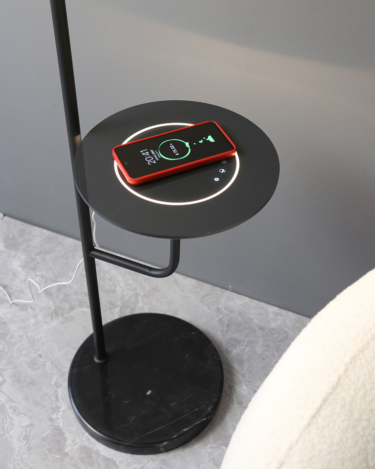 WOMO Bubble Dimmable Floor Lamp with Charging Tray-WM7062