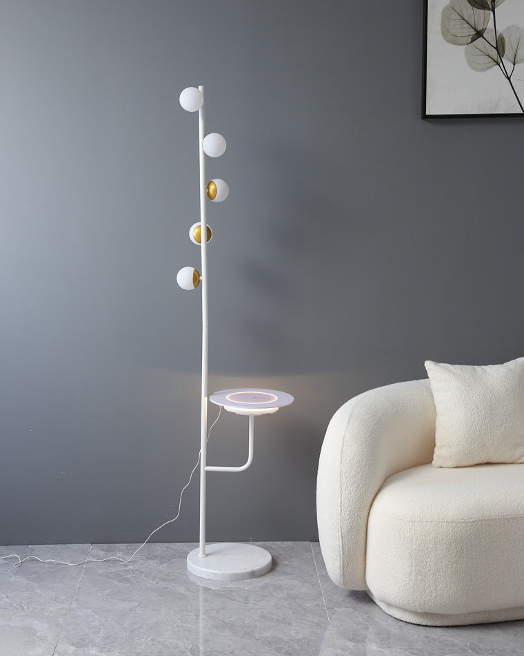 WOMO Bubble Dimmable Floor Lamp with Charging Tray-WM7062