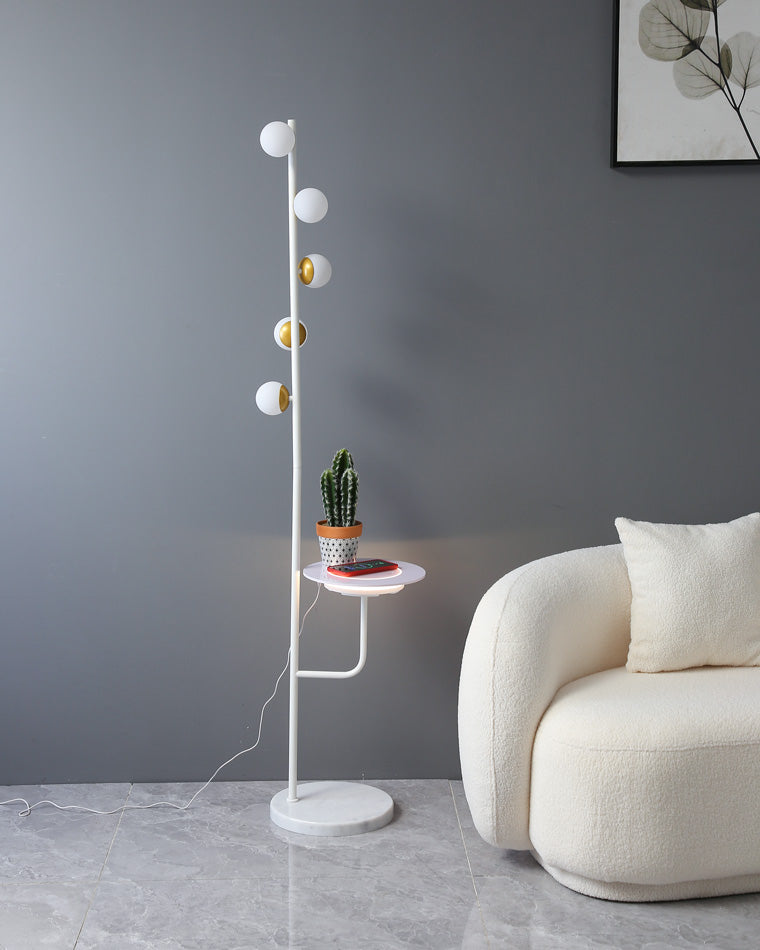 WOMO Bubble Dimmable Floor Lamp with Charging Tray-WM7062