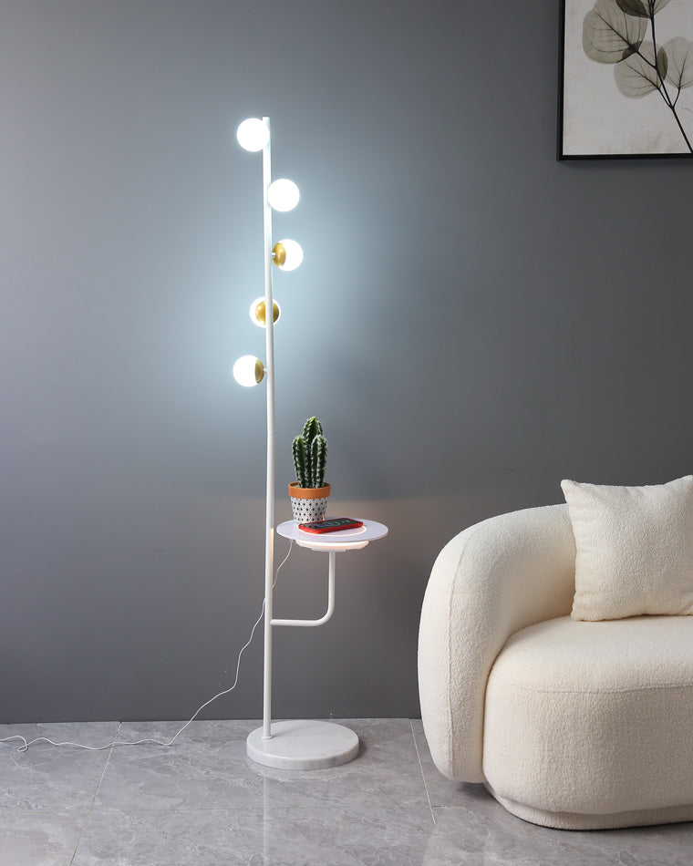 WOMO Bubble Dimmable Floor Lamp with Charging Tray-WM7062