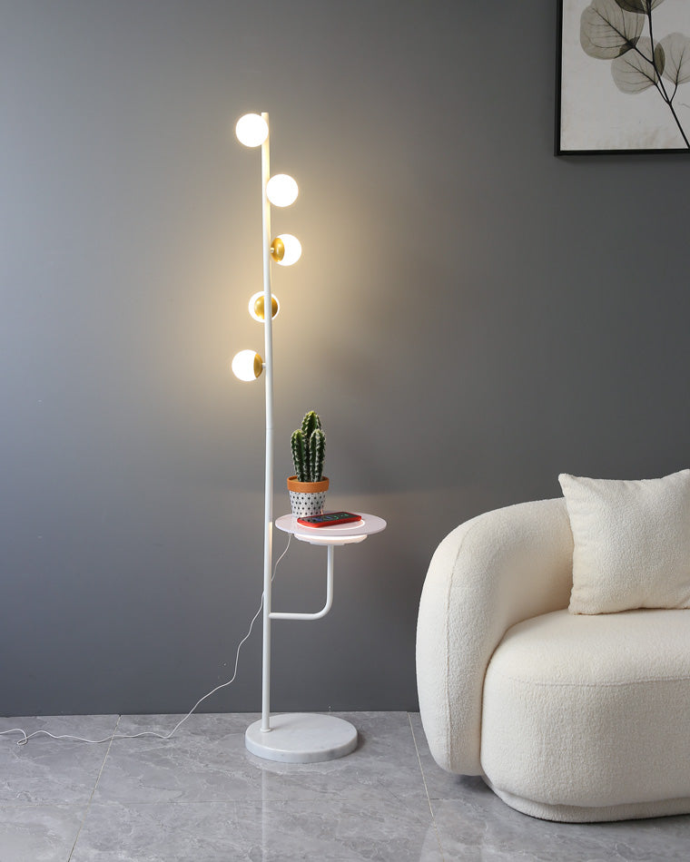 WOMO Bubble Dimmable Floor Lamp with Charging Tray-WM7062