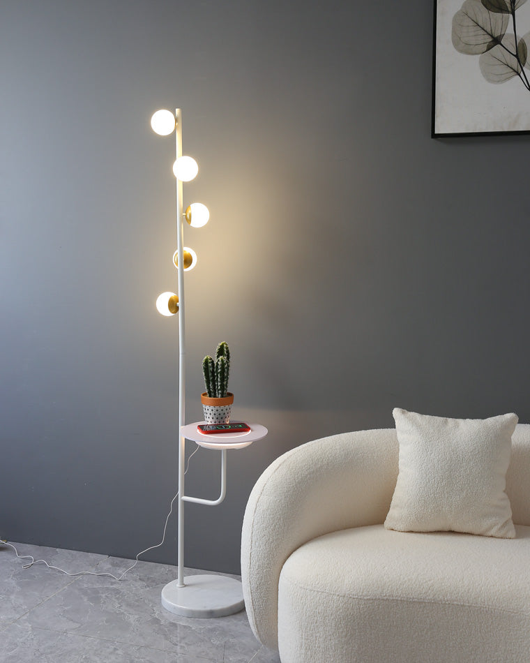 WOMO Bubble Dimmable Floor Lamp with Charging Tray-WM7062