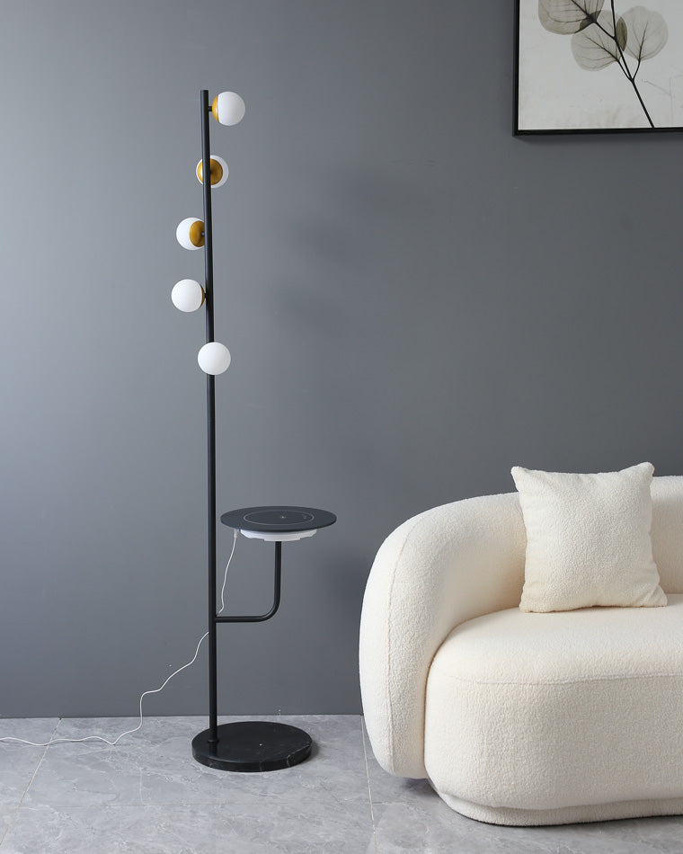 WOMO Bubble Dimmable Floor Lamp with Charging Tray-WM7062
