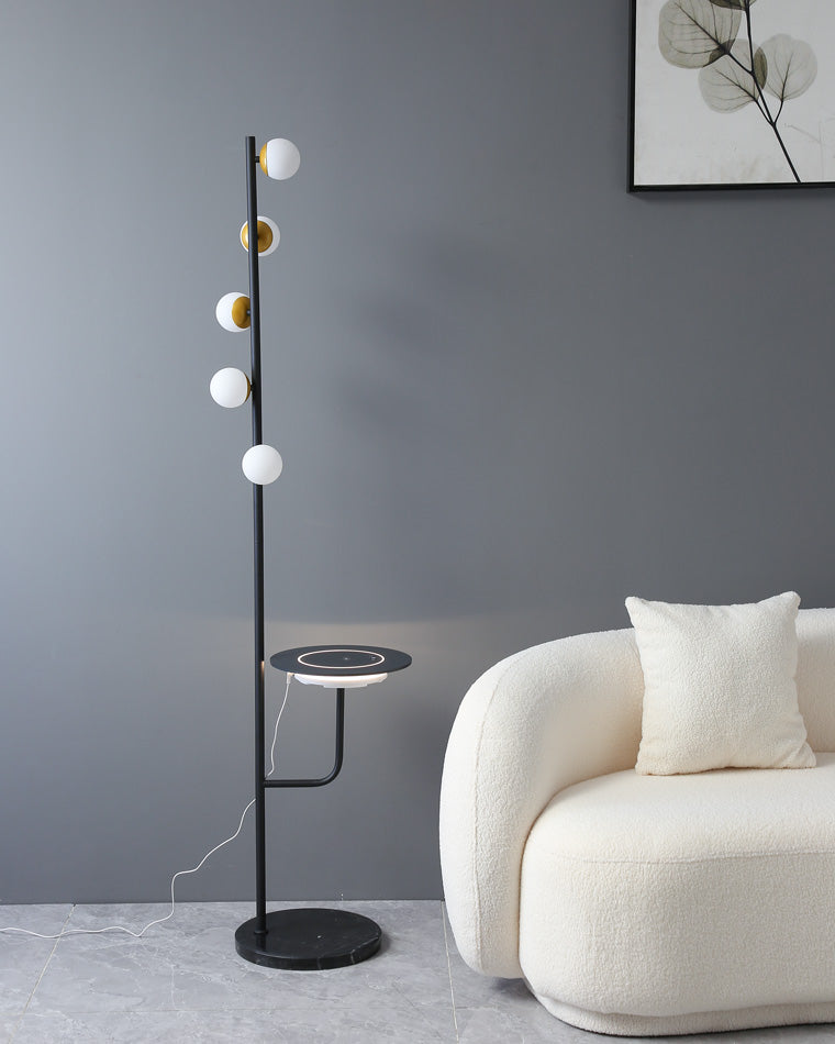 WOMO Bubble Dimmable Floor Lamp with Charging Tray-WM7062
