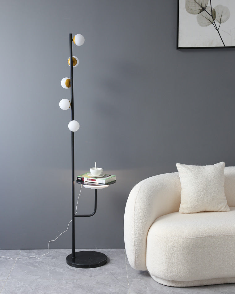 WOMO Bubble Dimmable Floor Lamp with Charging Tray-WM7062