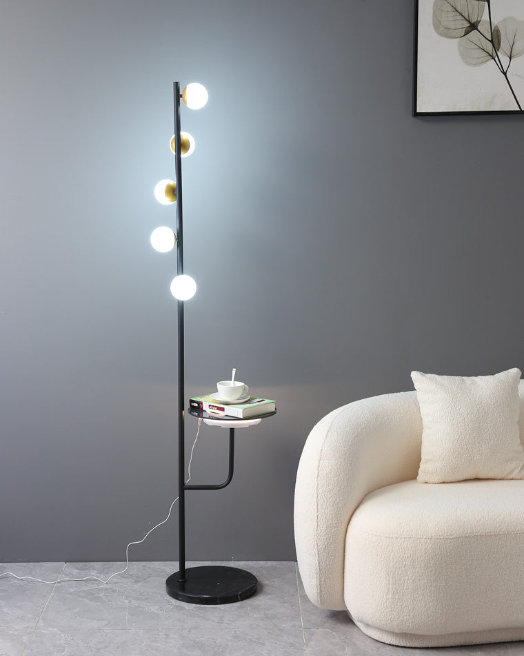 WOMO Bubble Dimmable Floor Lamp with Charging Tray-WM7062
