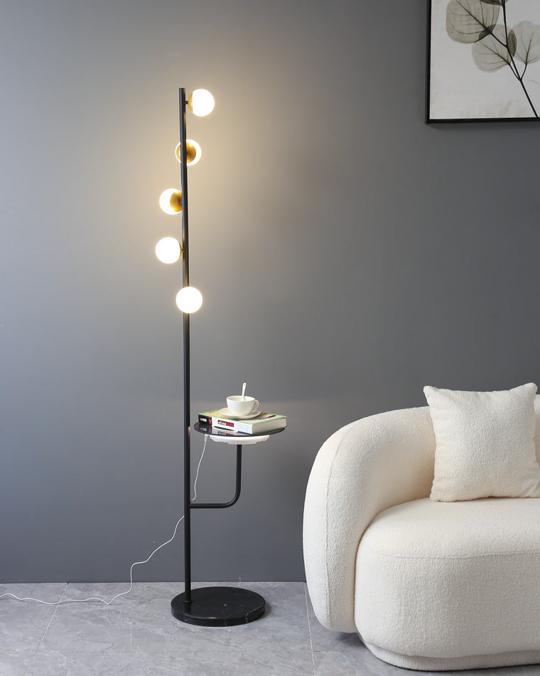 WOMO Bubble Dimmable Floor Lamp with Charging Tray-WM7062